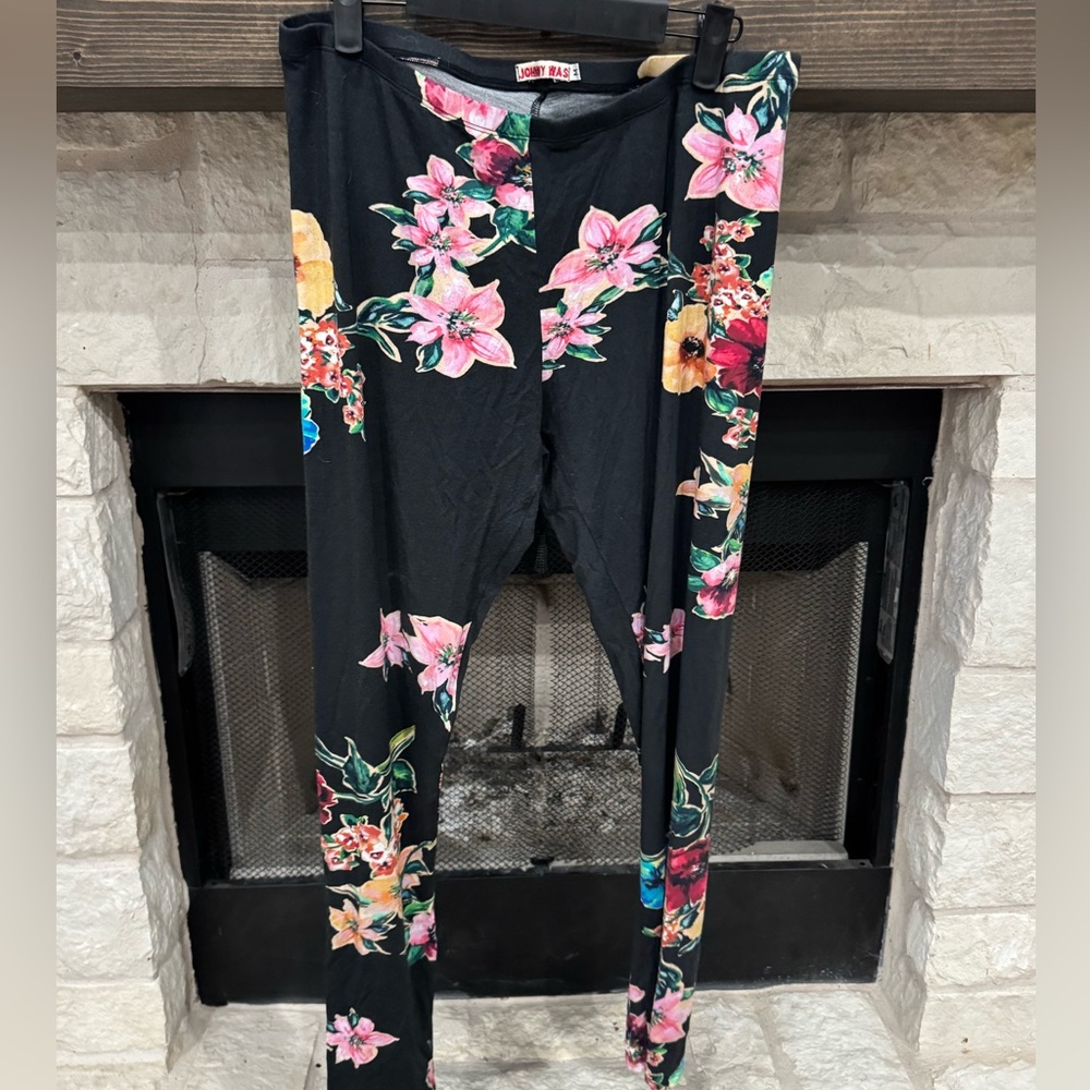 Johnny Was Floral Modal Leggings - M